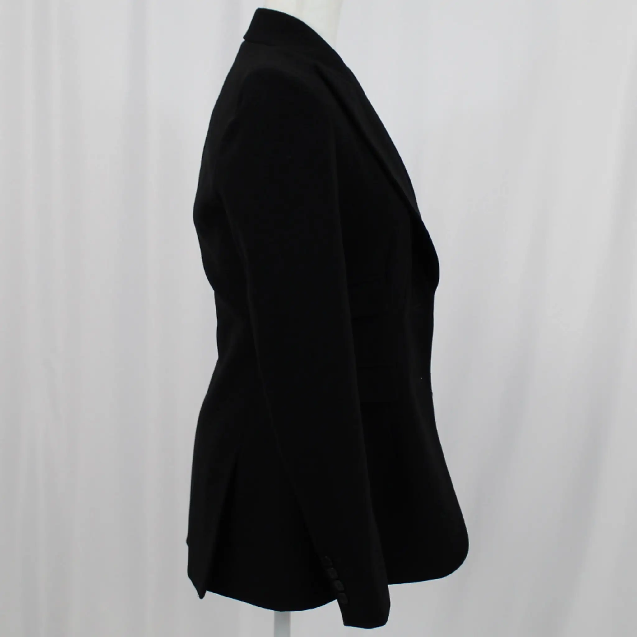 Altuzarra 1140 Black Stretch Crepe Jacket XXS