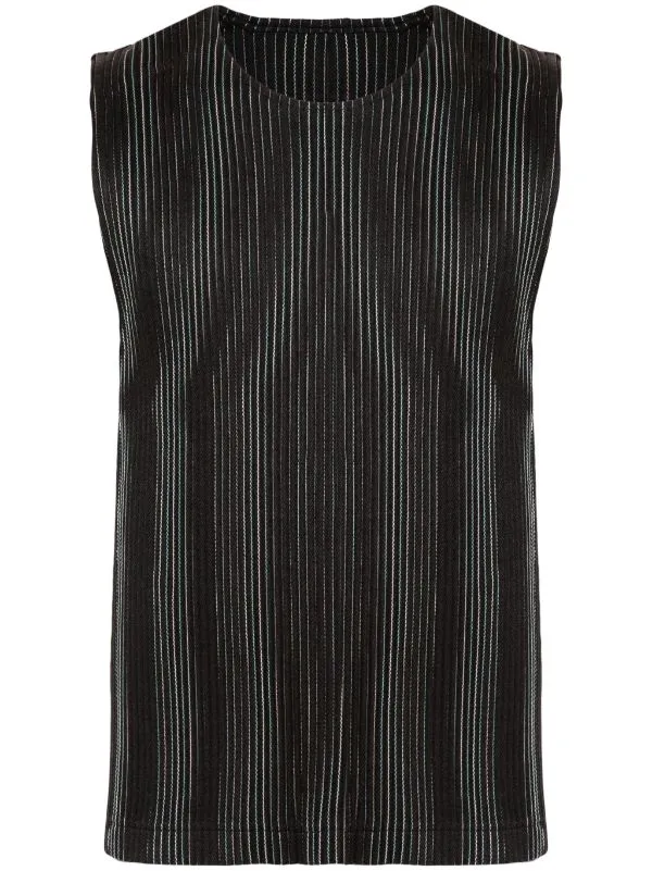 AW23 Pleated Vest - Brown