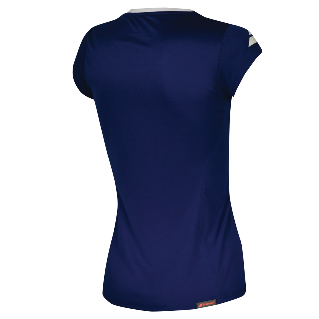 Babolat Girls Core Flag Club Tee - Estate Blue