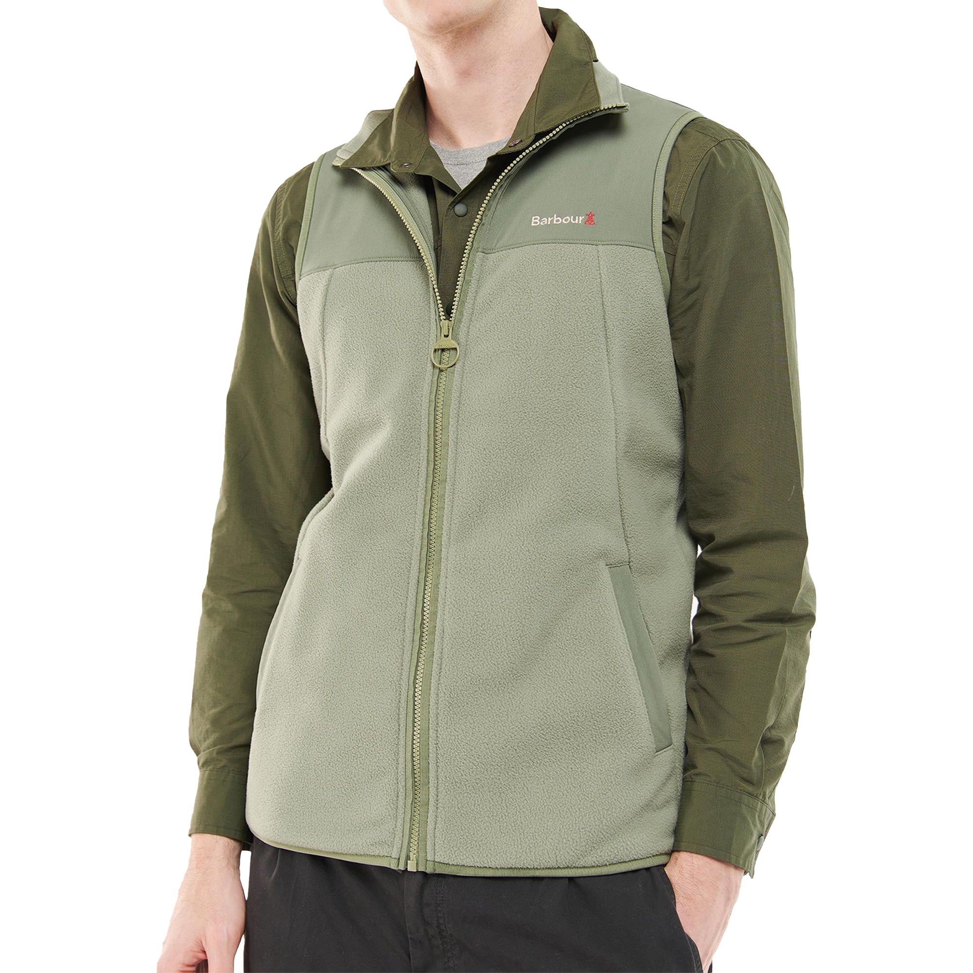 Barbour Coleridge Fleece Gilet - Light Moss