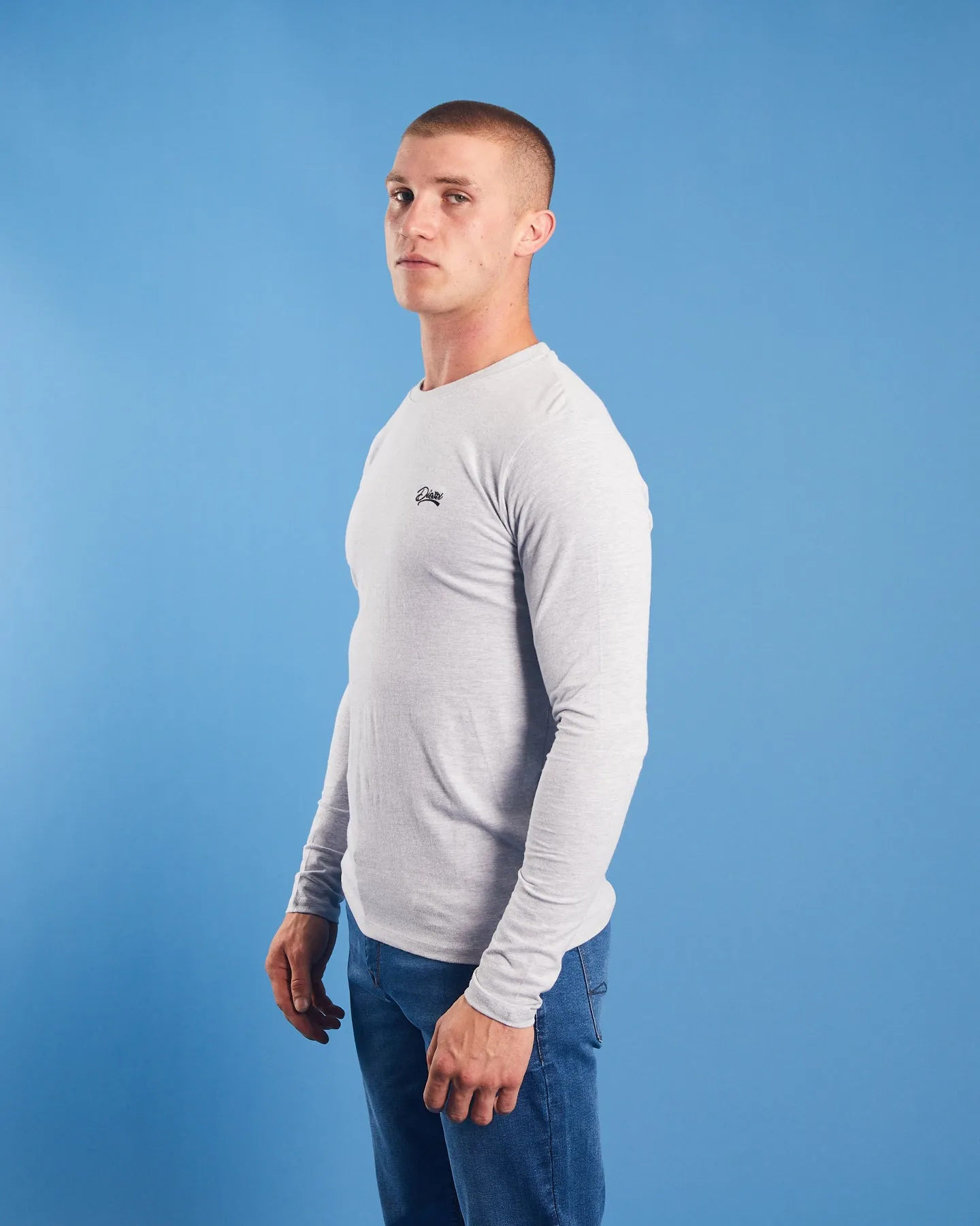 Basic Nilo L/S Tee Pebble