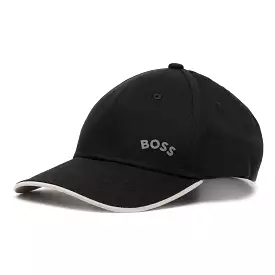 Boss Bold Curved Cotton Cap - Black