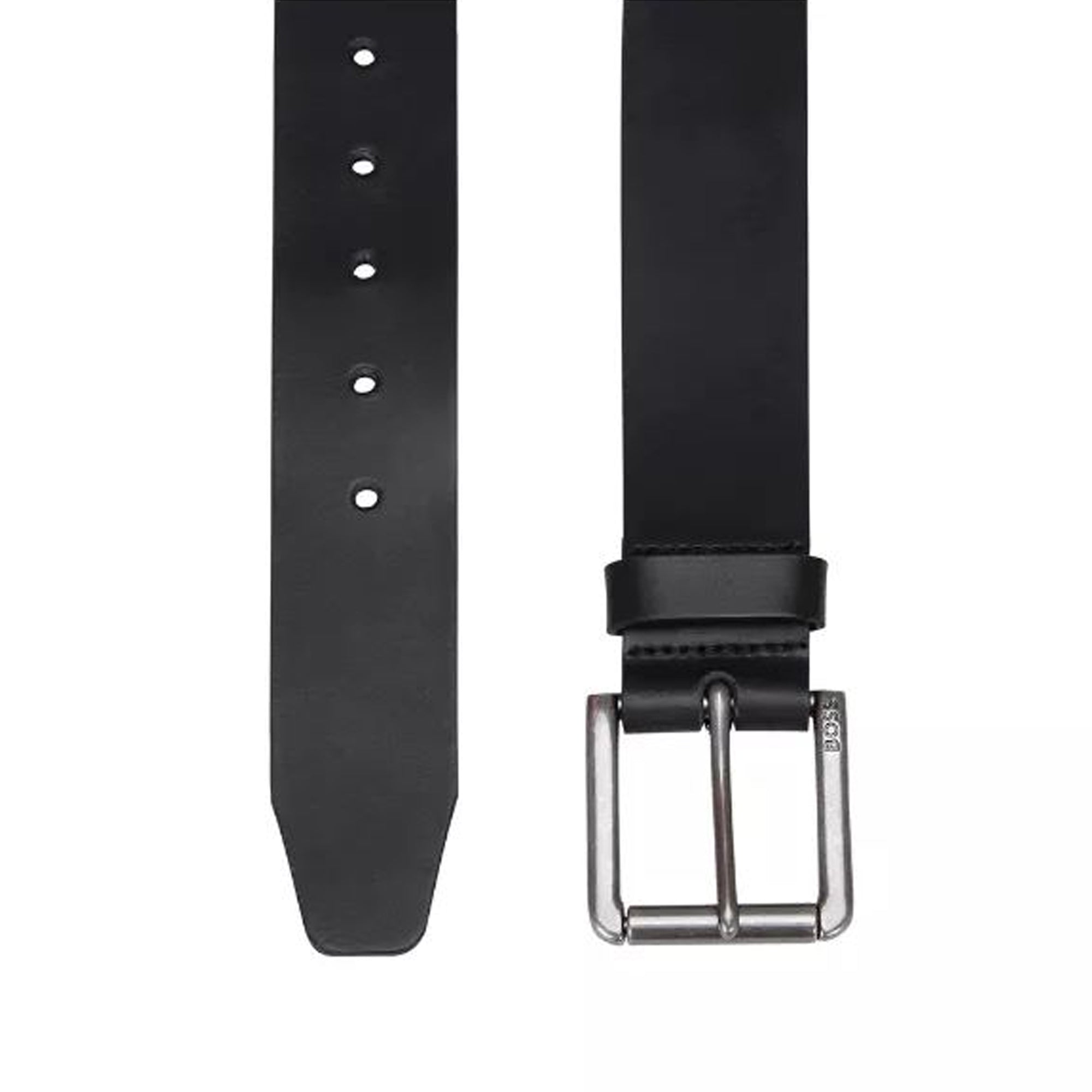 Boss Joris Large Buckle Leather Belt - Black