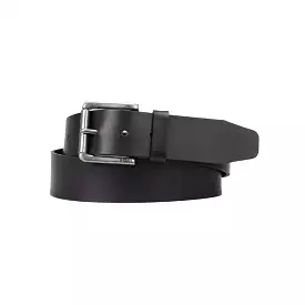 Boss Joris Large Buckle Leather Belt - Black