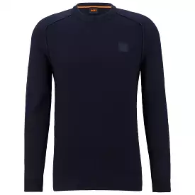 Boss Kesom Waffle Knit - Navy