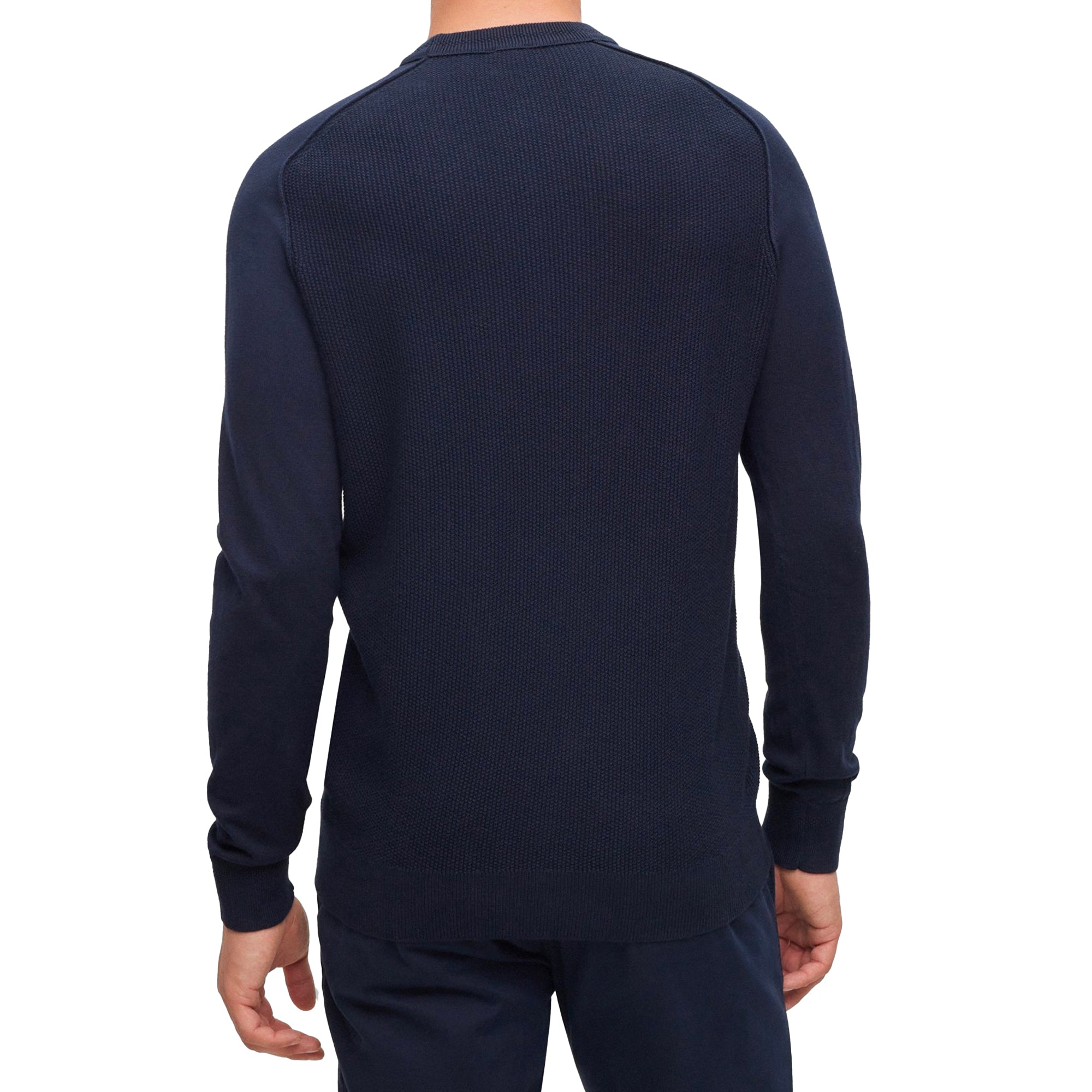 Boss Kesom Waffle Knit - Navy