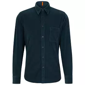 Boss Relegant 6 Corduroy Shirt - Dark Teal