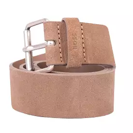 Boss Serge SD Suede Belt - Medium Beige