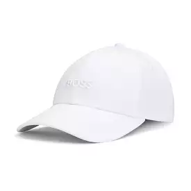 Boss Zed Embroidered Cotton Cap - White