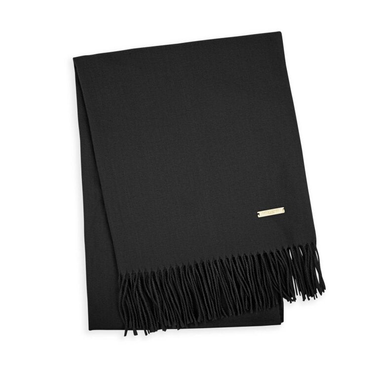 BOXED SCARF BLACK- KATIE LOXTON