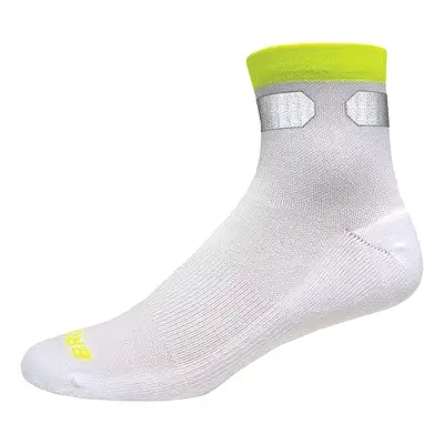 Brooks Carbonite Hi-Viz Quarter Sock