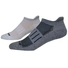 Brooks Ghost Midweight No Show Sock- 2 pack