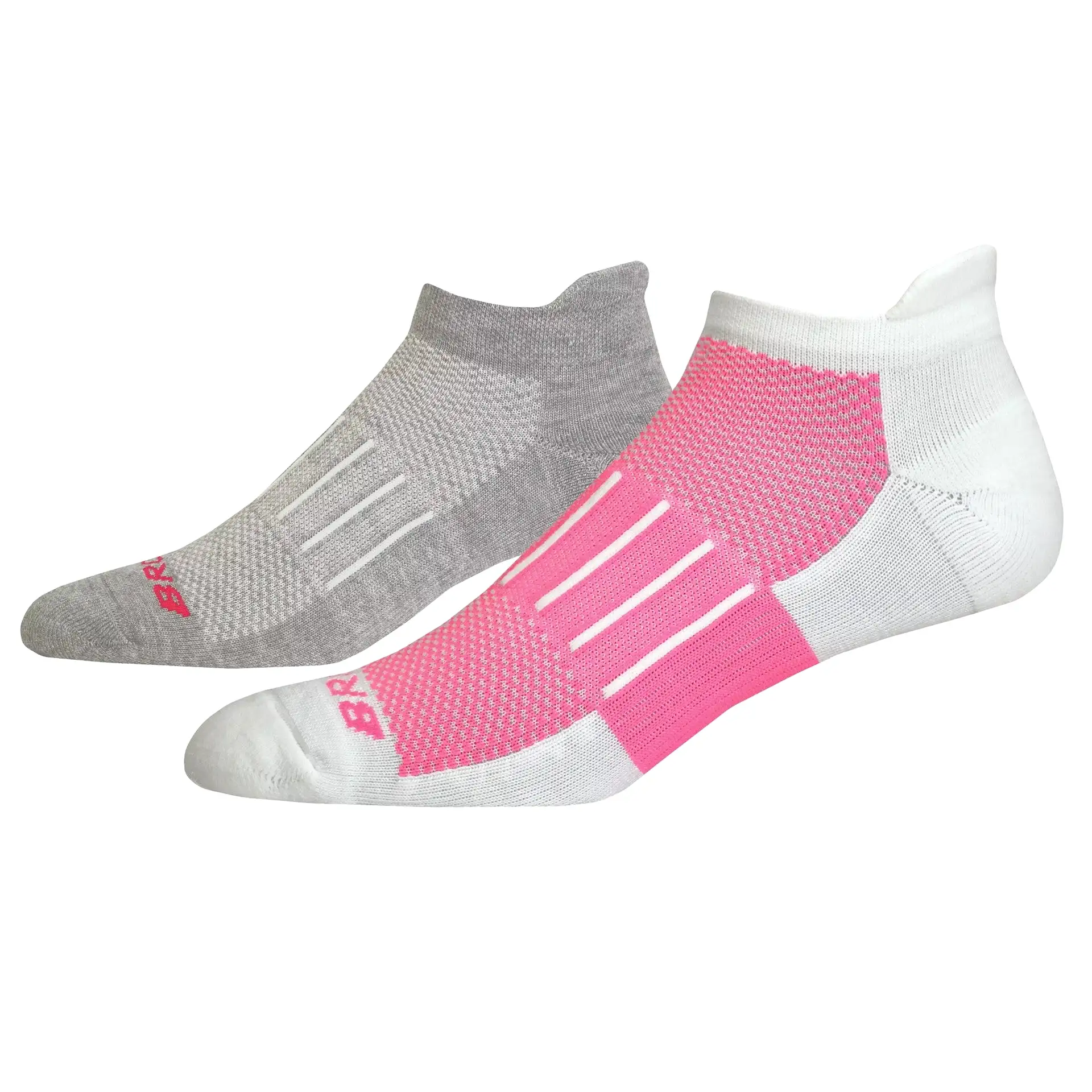 Brooks Ghost Midweight No Show Sock- 2 pack