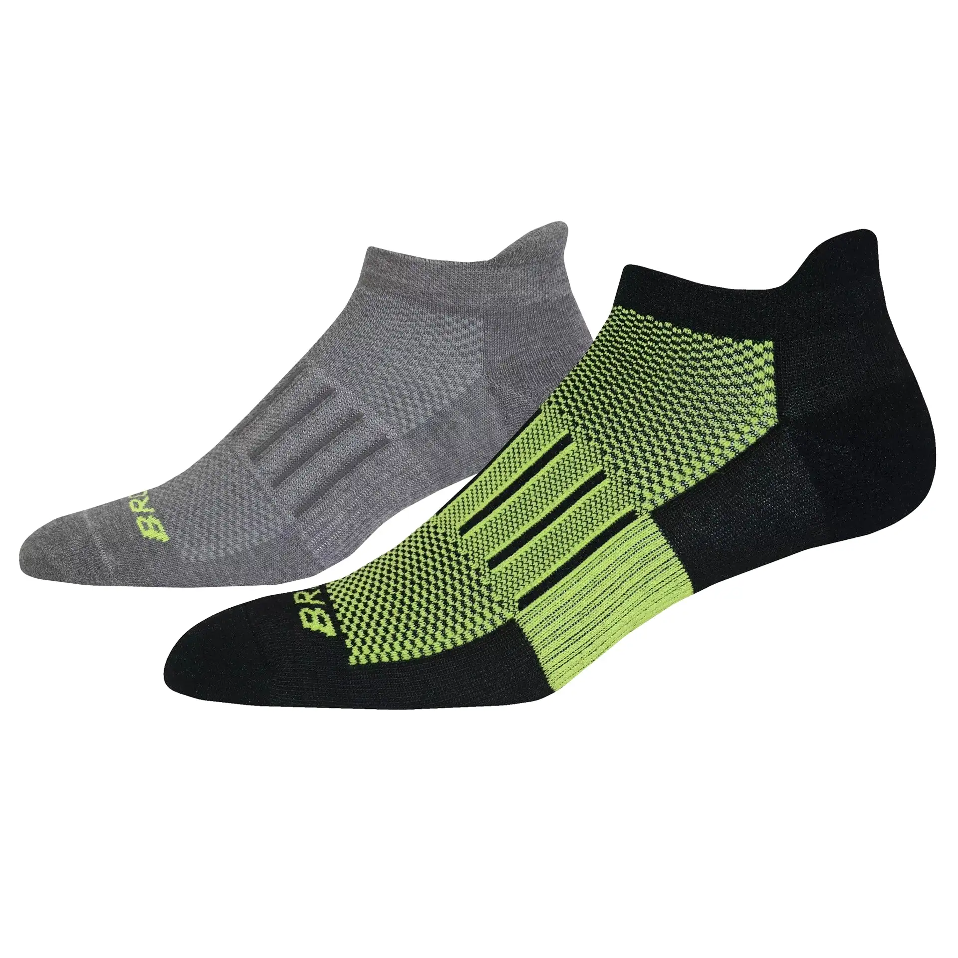 Brooks Ghost Midweight No Show Sock- 2 pack