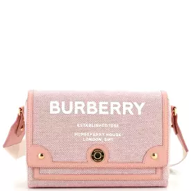 Burberry Canvas Note Crossbody Bag Pink