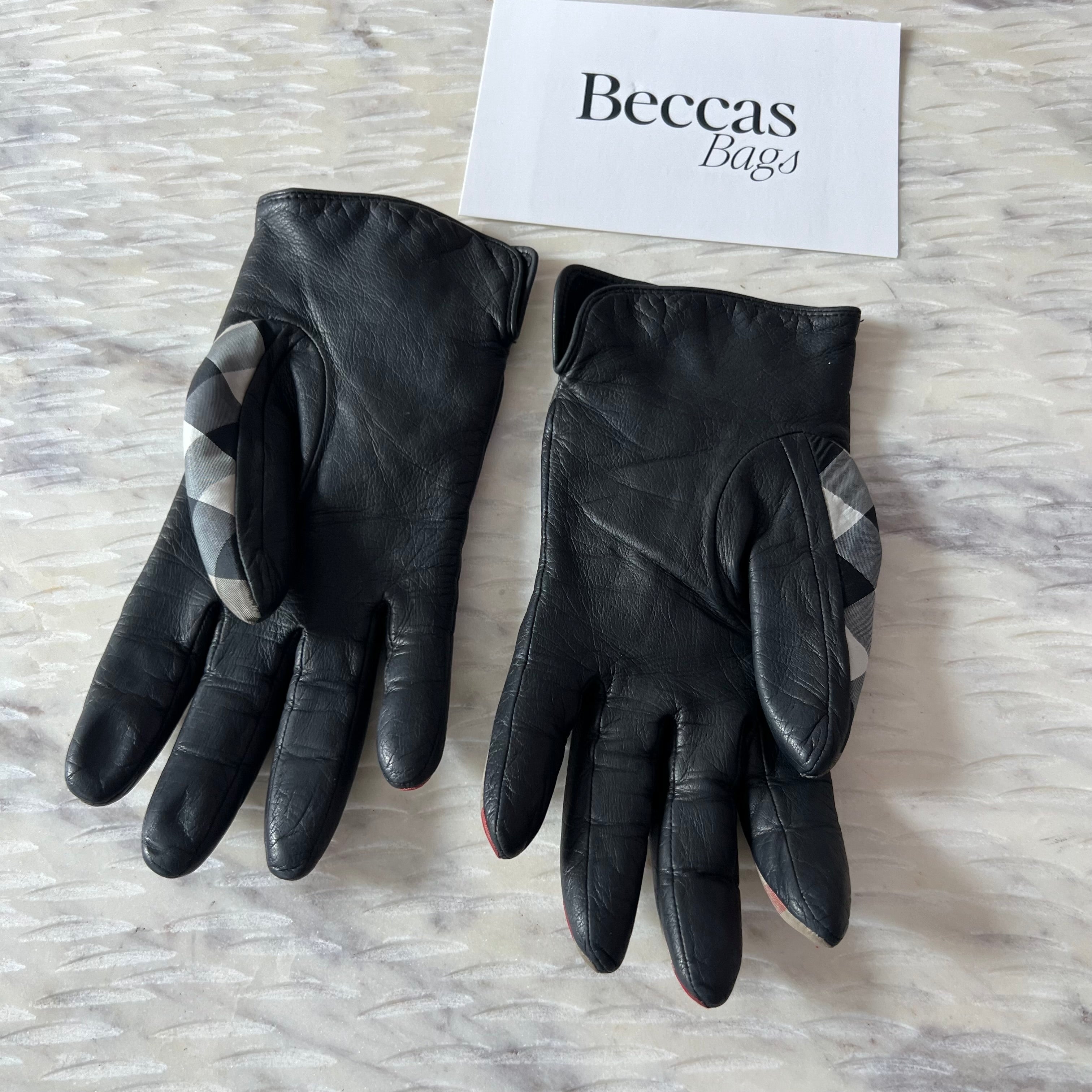 Burberry Leather Gloves