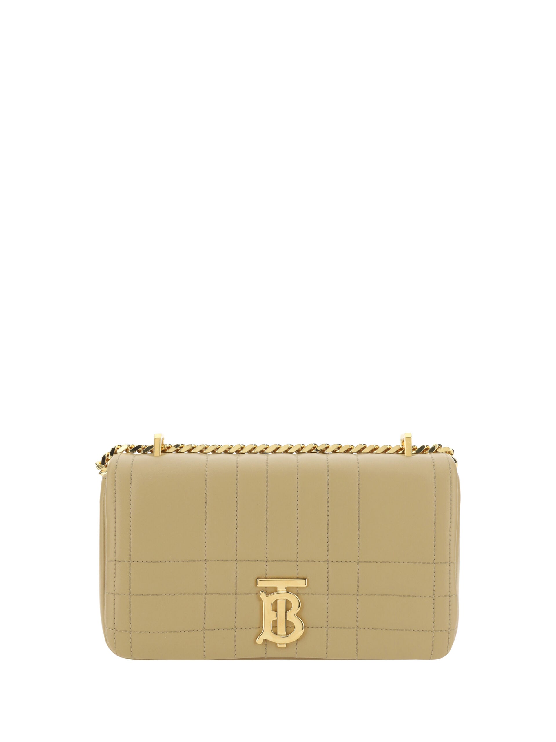 Burberry Quilted Leather Shoulder Bag 'Beige'