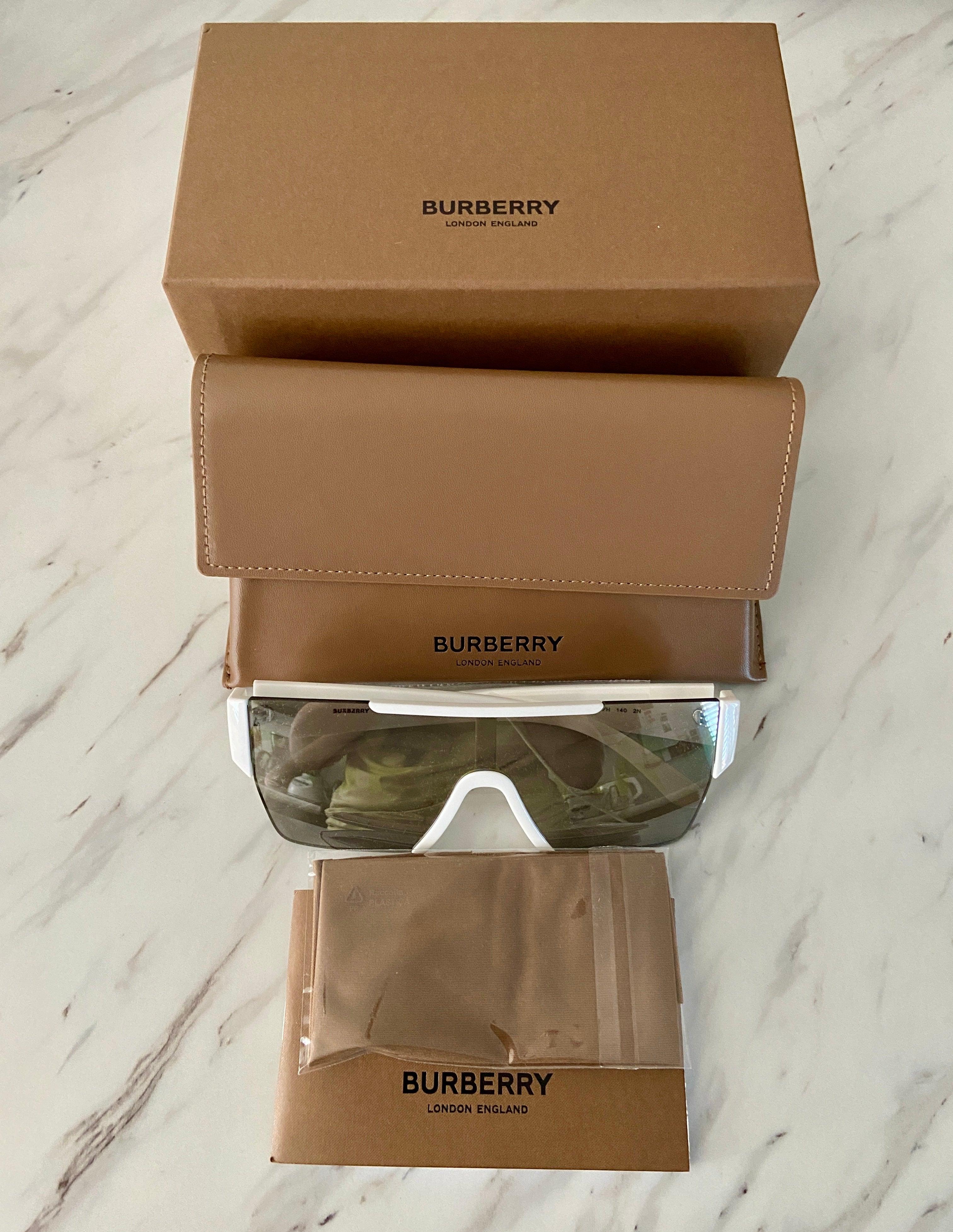 Burberry White Grey Tam Silver BE-4291 Sunglasses