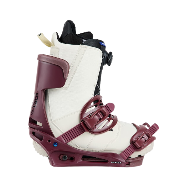 Burton 2024 Men's Mission Re:Flex Snowboard Bindings - Almandine