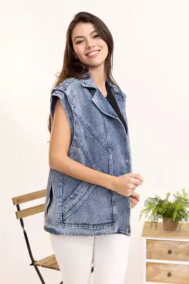 ByHan Denim oversized Gilet