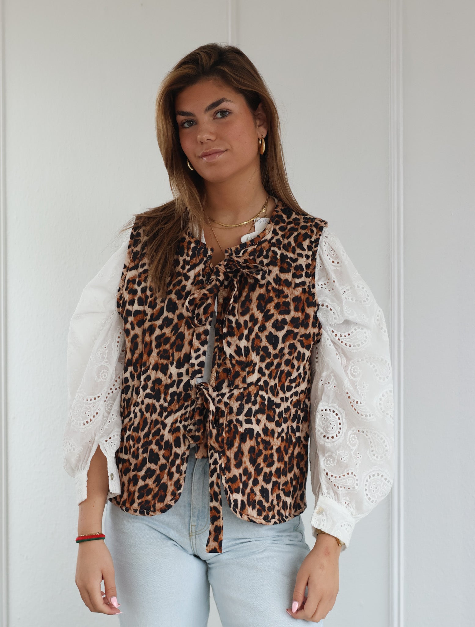 ByHan Strik Leopard gilet