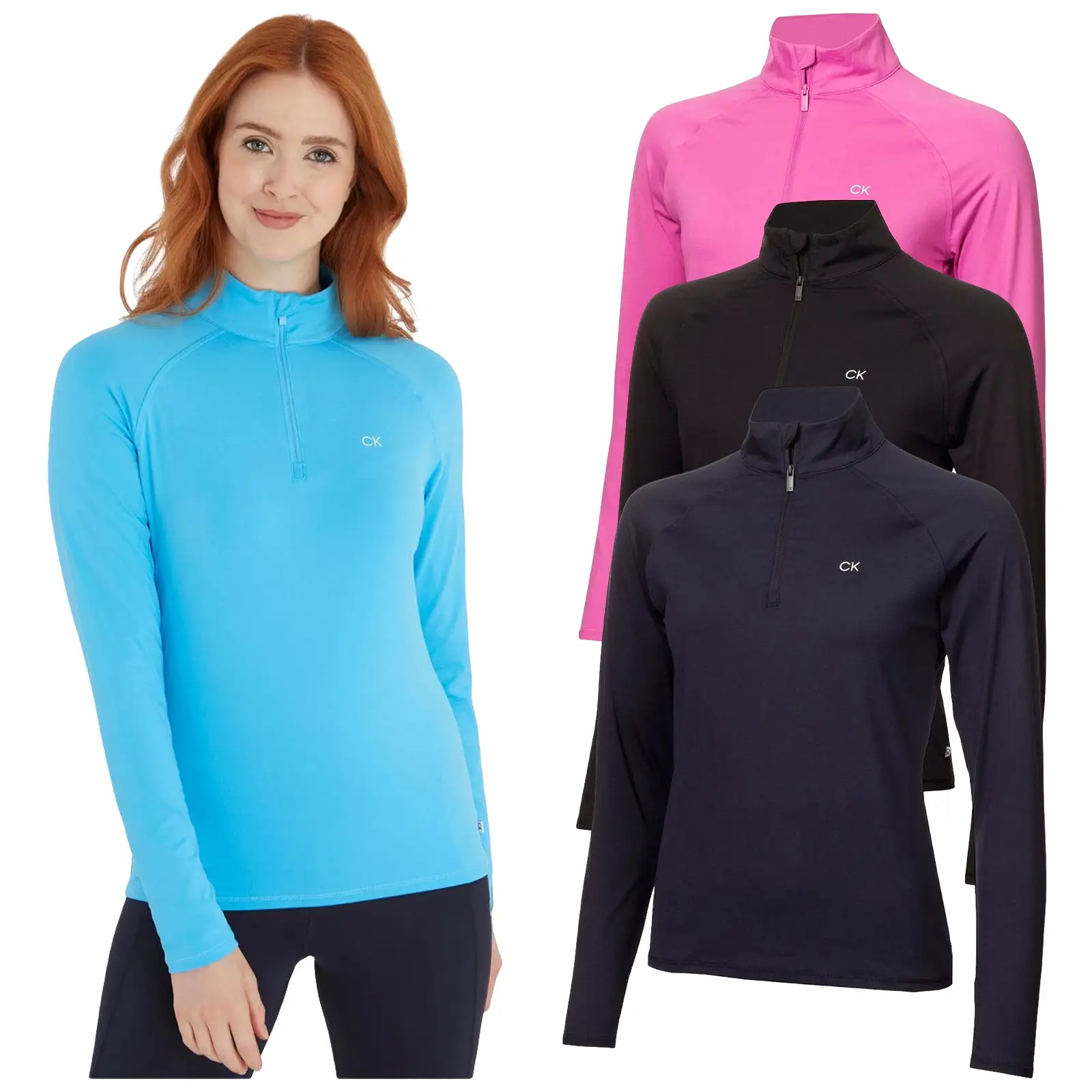 Calvin Klein Ladies Bolina Half Zip Top