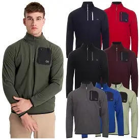 Calvin Klein Mens Planet Fleece Half Zip