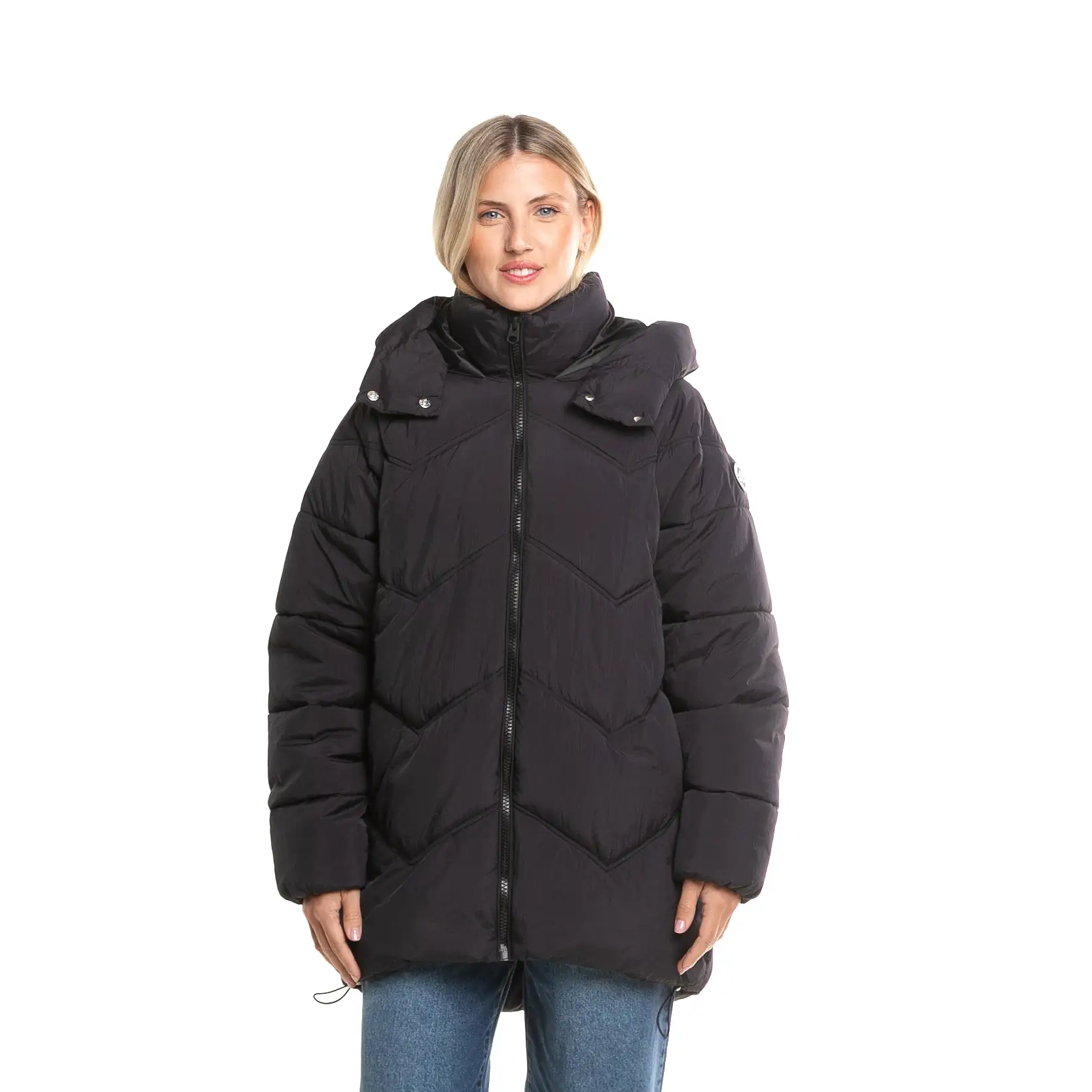 Campera Abrigo Rusty Higher Puffer Coat Ld* Negro