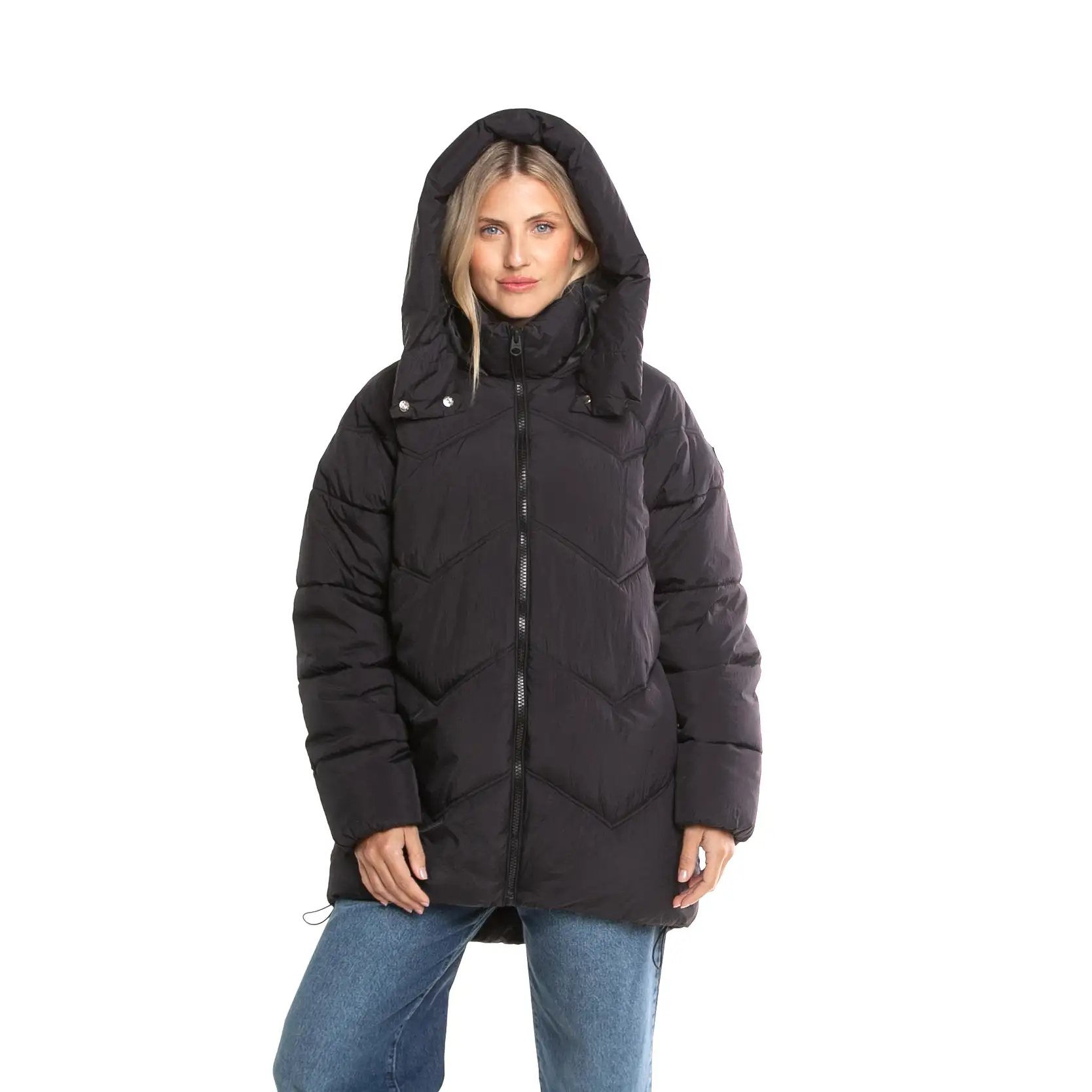 Campera Abrigo Rusty Higher Puffer Coat Ld* Negro