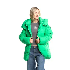 Campera Abrigo Rusty Higher Puffer Coat Ld* Verde Manzana