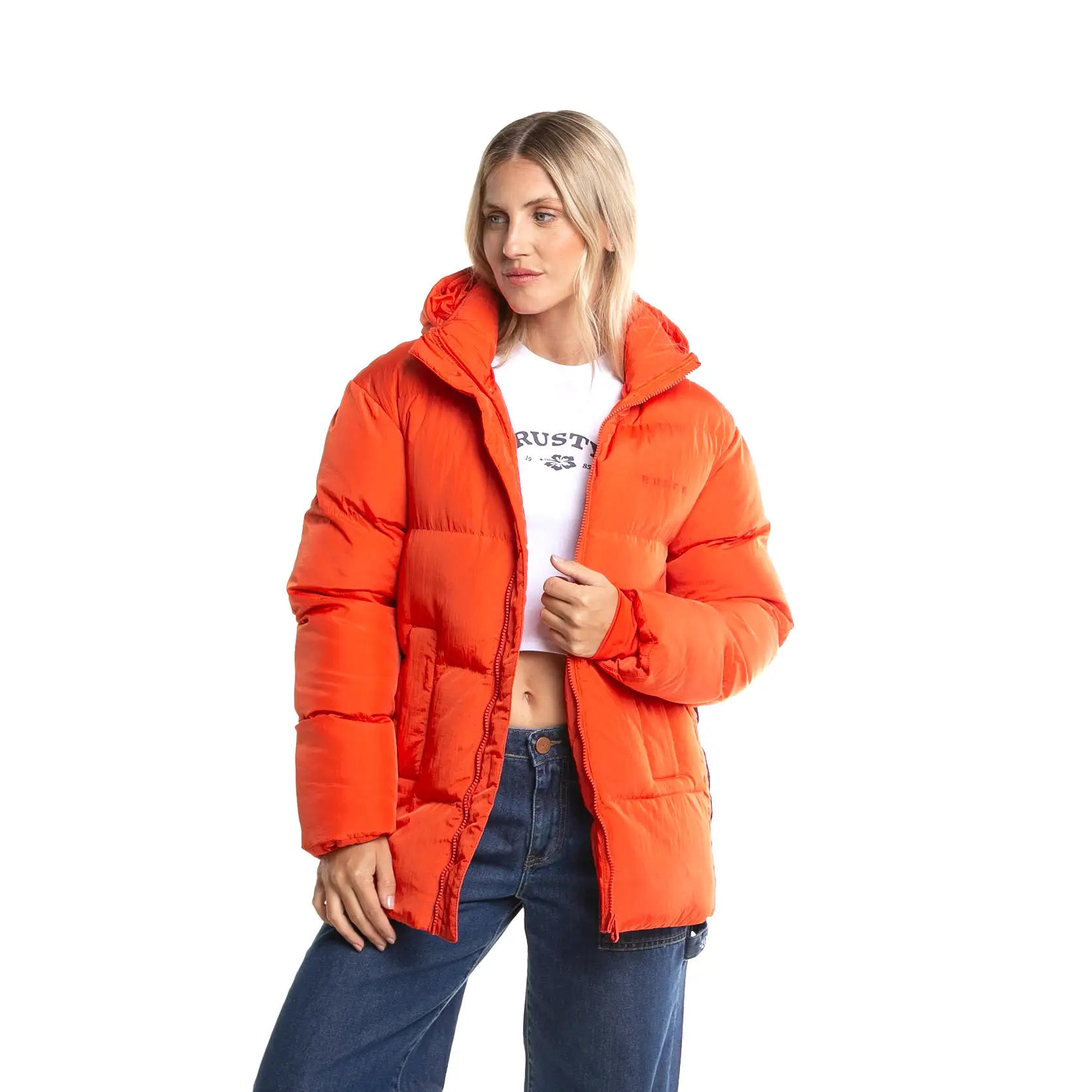 Campera Abrigo Rusty Out Of Time Puffer Coat Ld