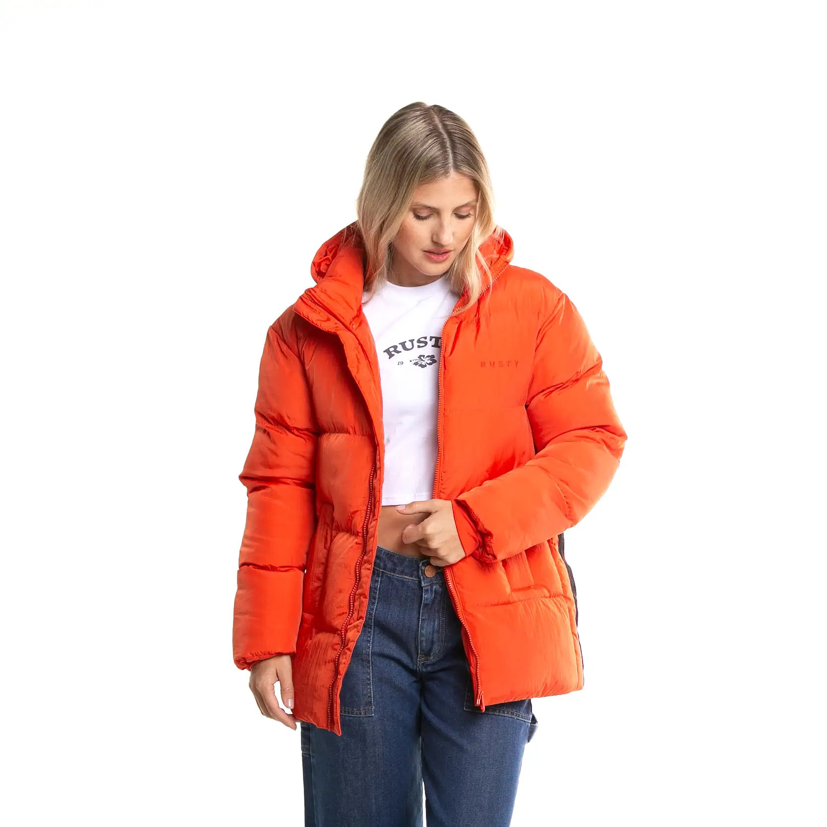 Campera Abrigo Rusty Out Of Time Puffer Coat Ld