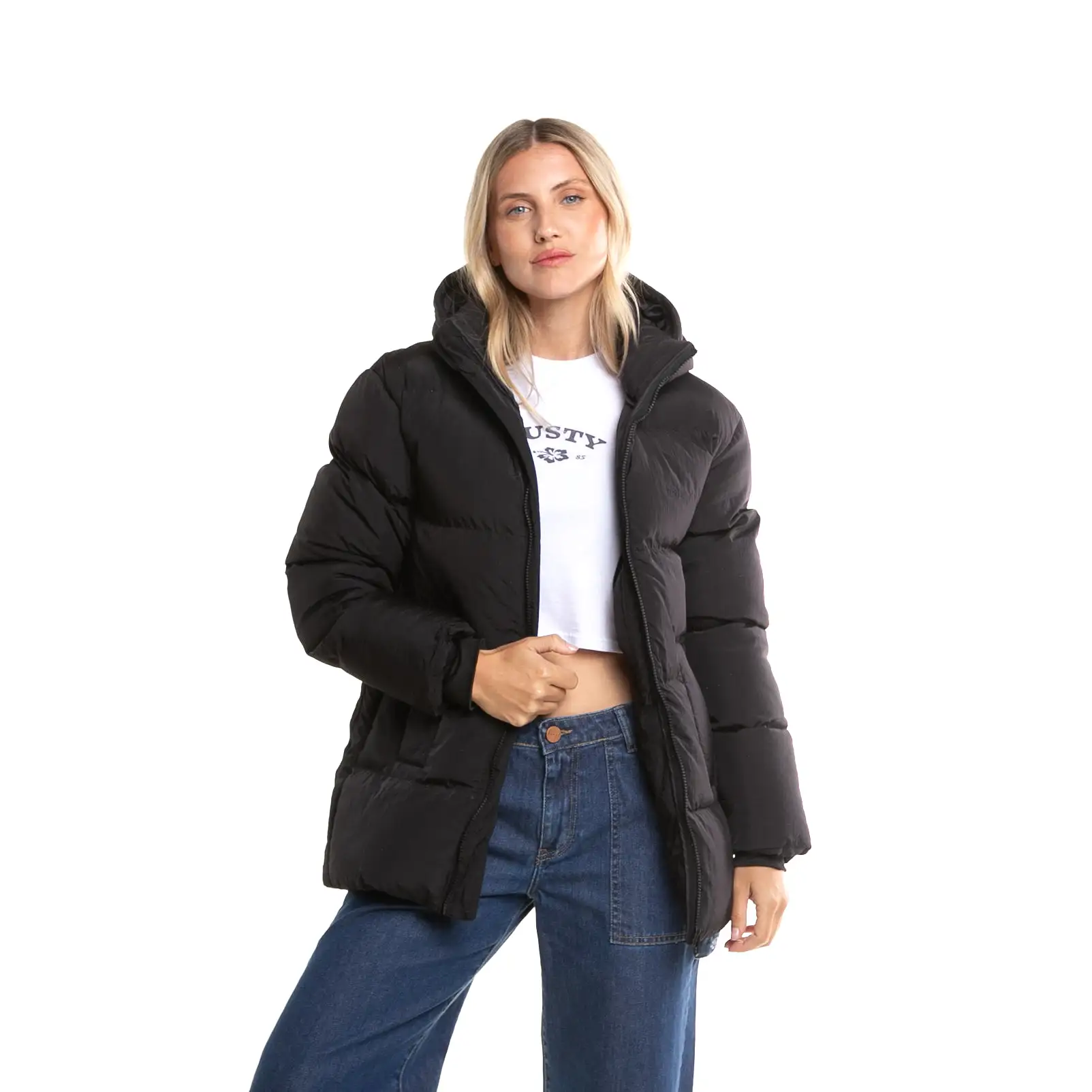 Campera Abrigo Rusty Out Of Time Puffer Coat Ld