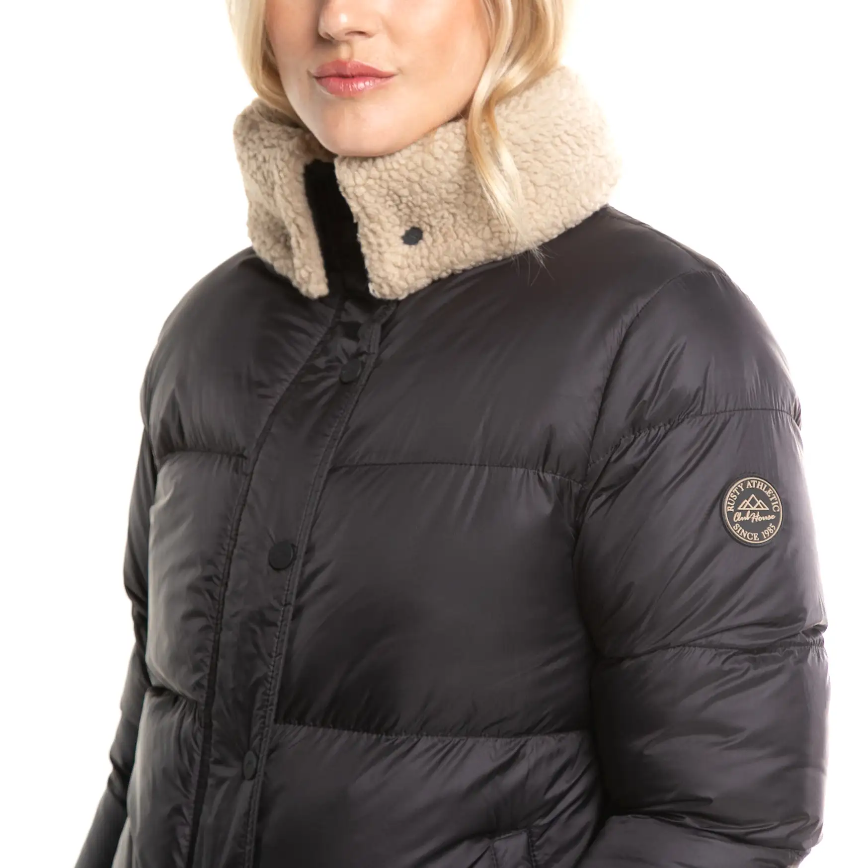 Campera Abrigo Rusty Tender Puffer Coat Ld* Black