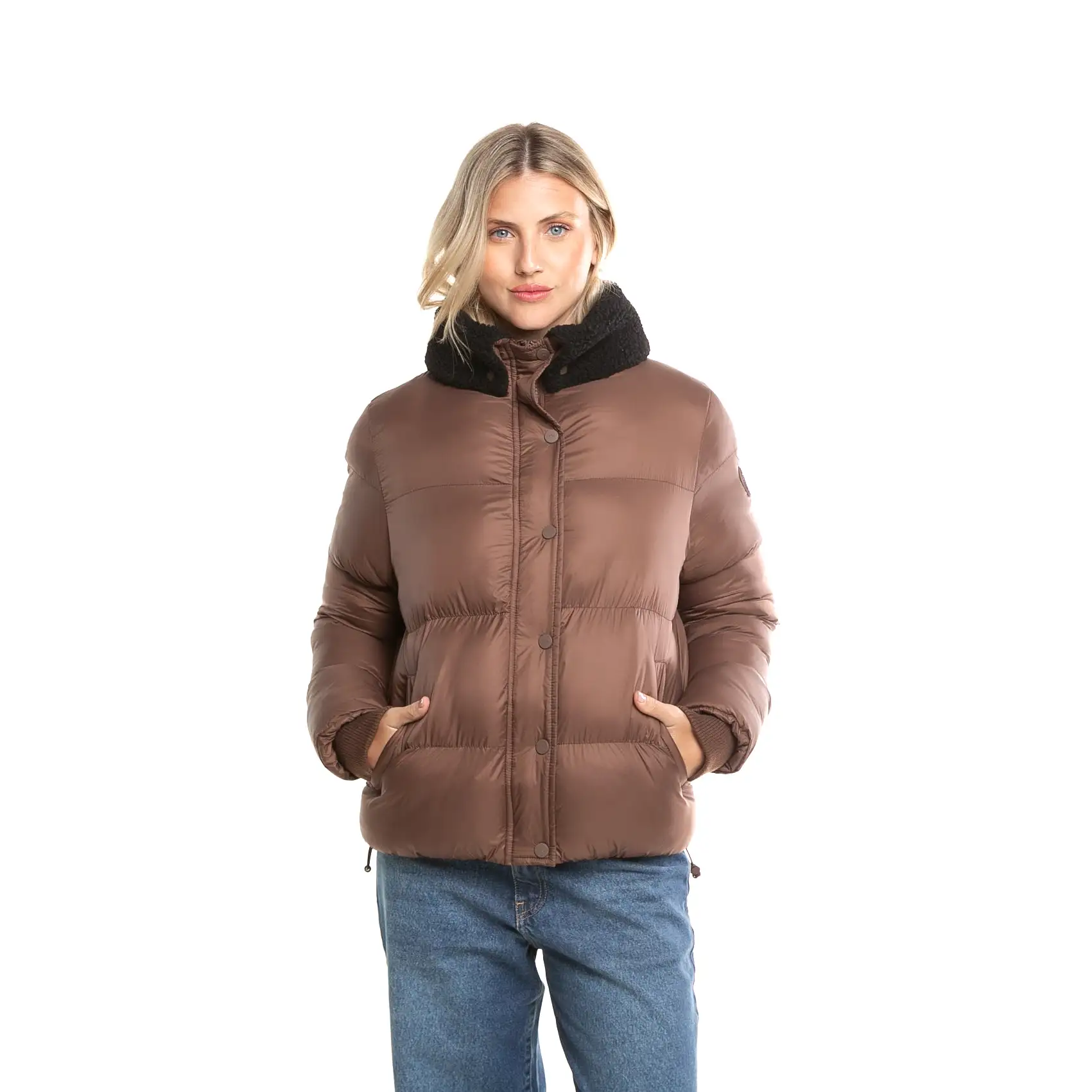 Campera Abrigo Rusty Tender Puffer Coat Ld* Chocolate