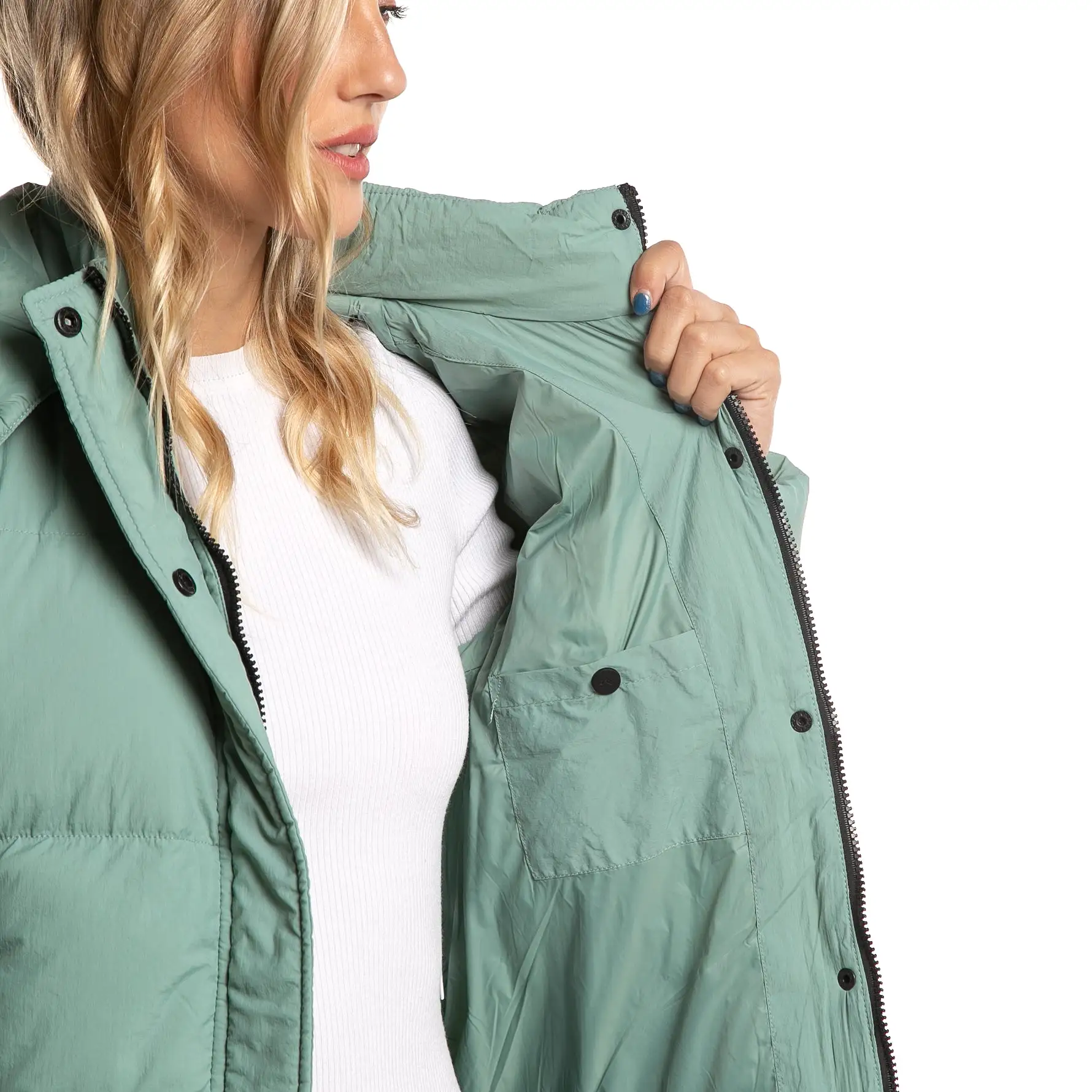 Campera Abrigo Rusty Whisper Puffer Coat Ld