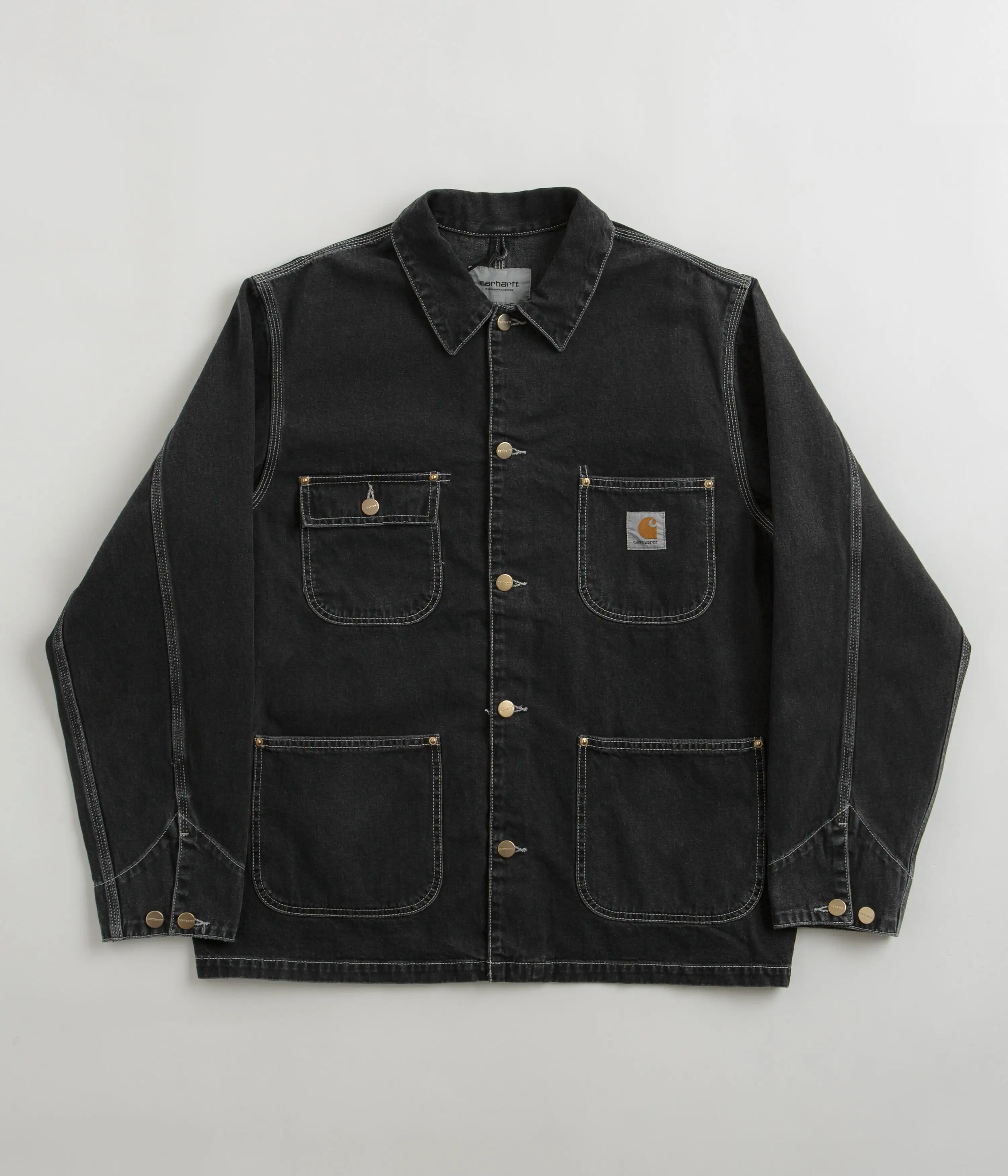 Carhartt OG Chore Coat - Heavy Stone Washed Black