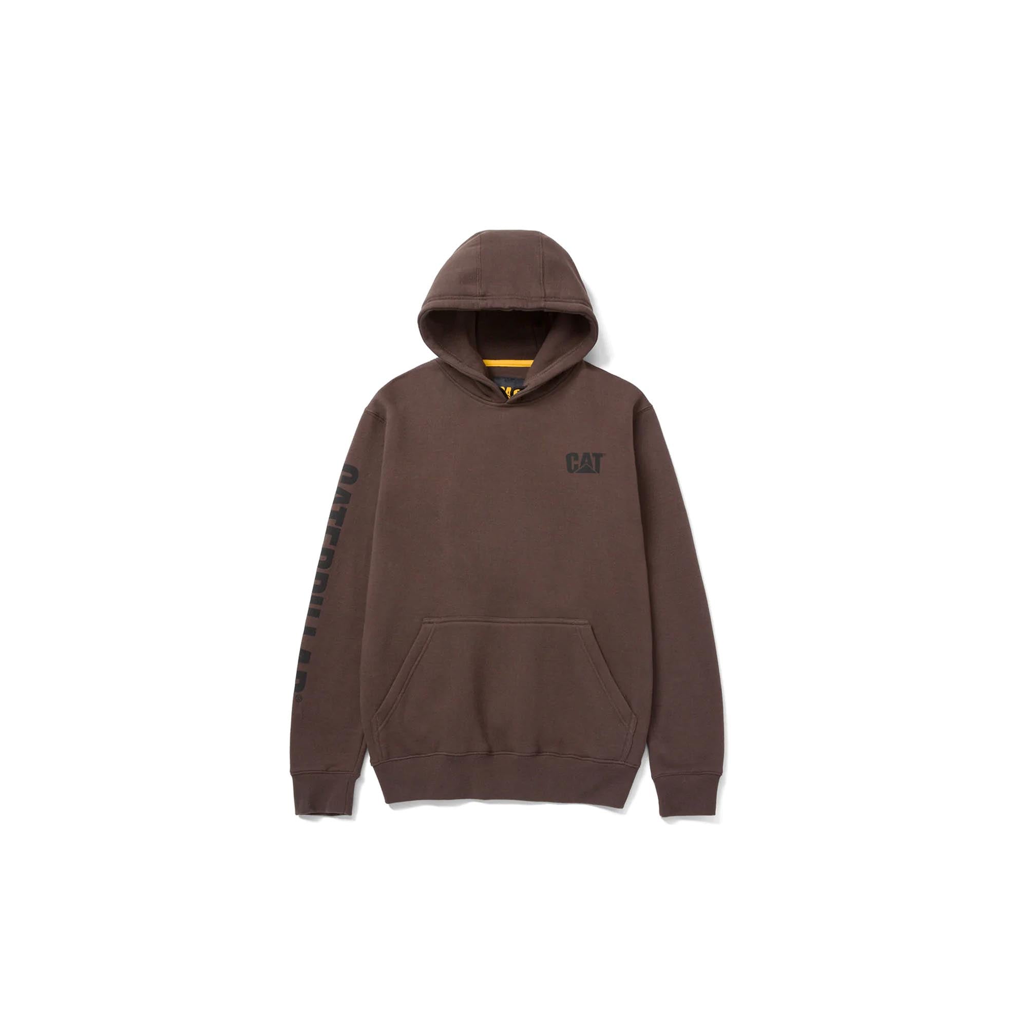 Caterpillar TM Banner Hooded Sweatshirt Coffee Bean