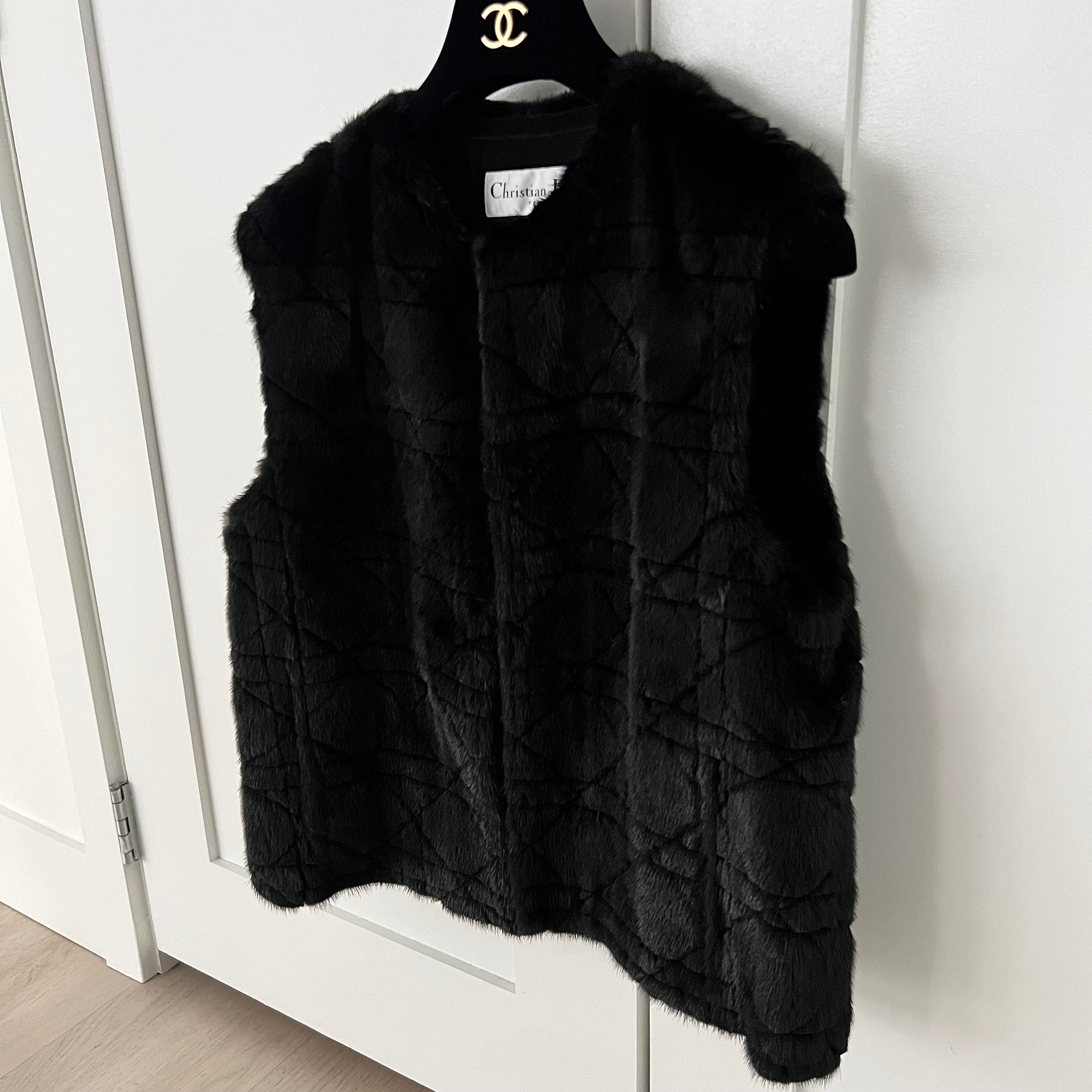 Christian Dior Mink Fur Cannage Gilet