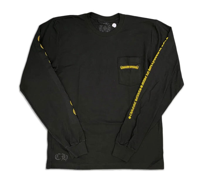 CHROME HEARTS HOLLYWOOD PLUS LONGSLEEVE BLACK/YELLOW