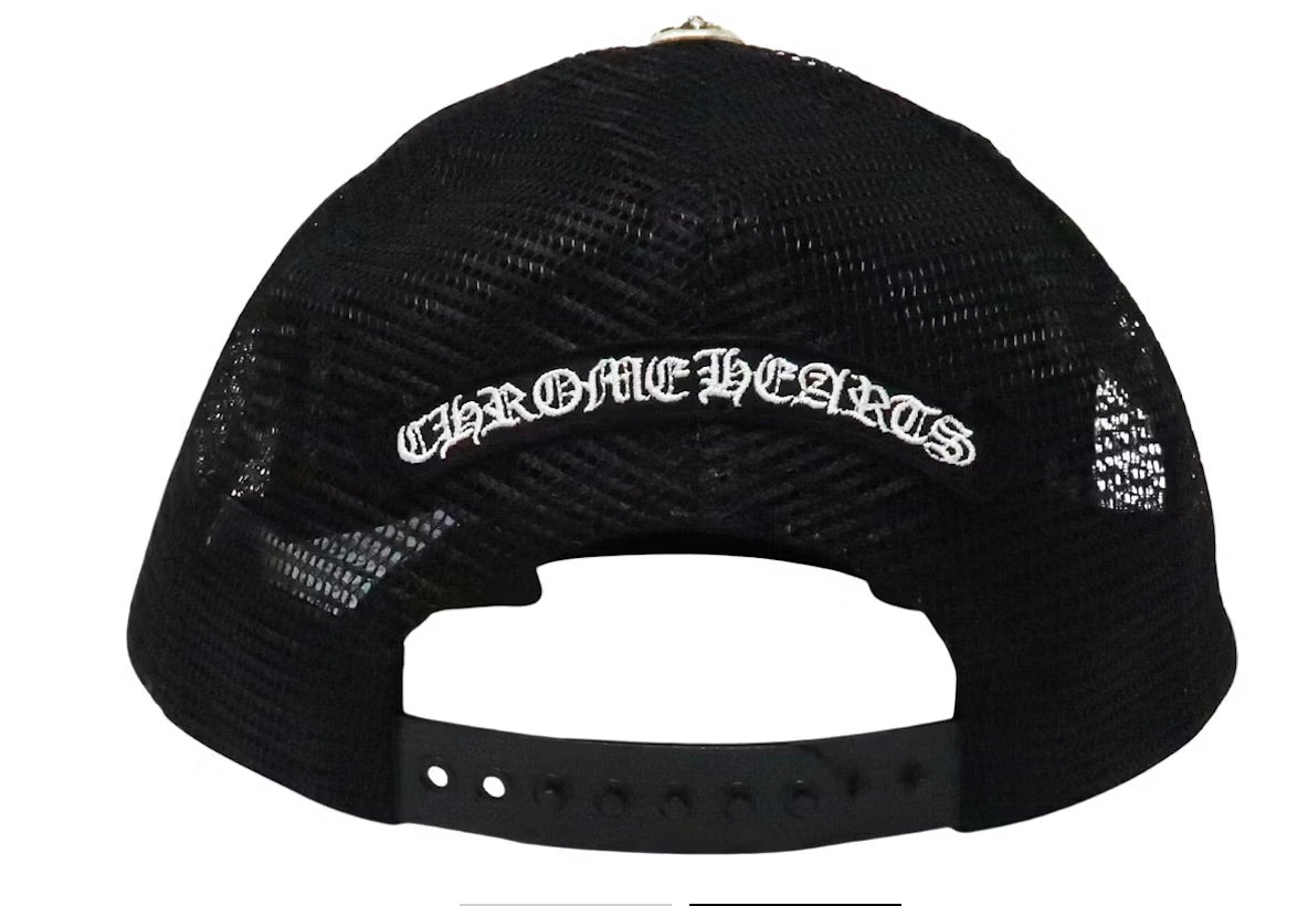 CHROME HEARTS KING TACO TRUCKER HAT BLACK / WHITE