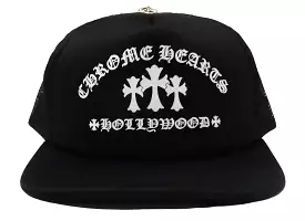 CHROME HEARTS KING TACO TRUCKER HAT BLACK / WHITE