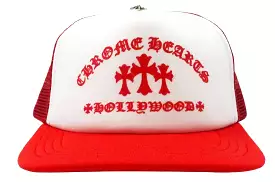 CHROME HEARTS KING TACO TRUCKER HAT RED / WHITE