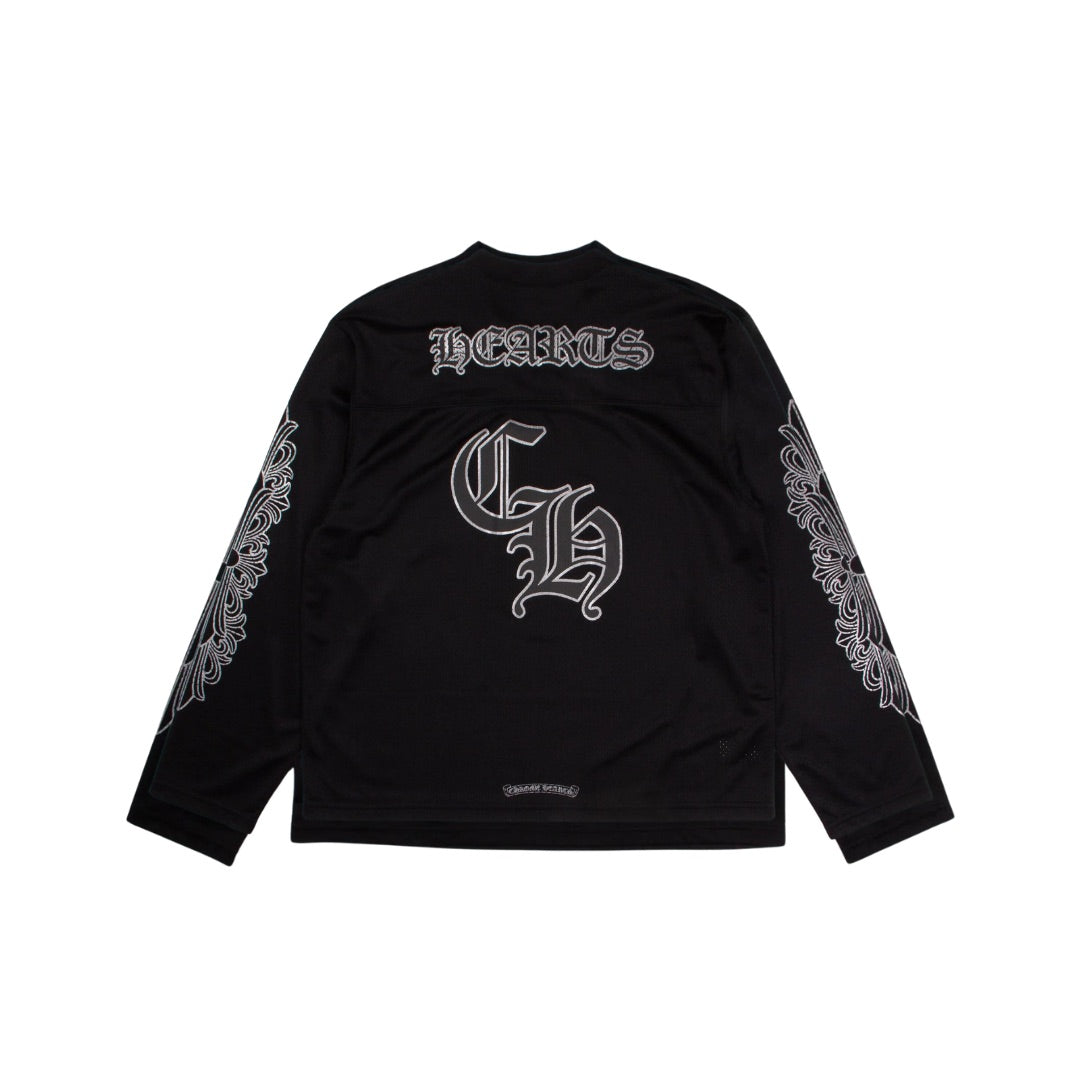 CHROME HEARTS MESH STADIUM FOOTBALL JERSEY BLACK