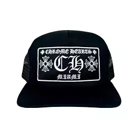 CHROME HEARTS MIAMI EXCLUSIVE TRUCKER HAT BLACK