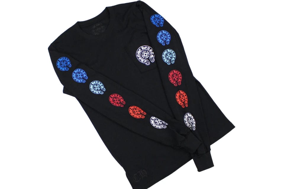 CHROME HEARTS MULTI COLOR HORSE SHOE LONG SLEEVE