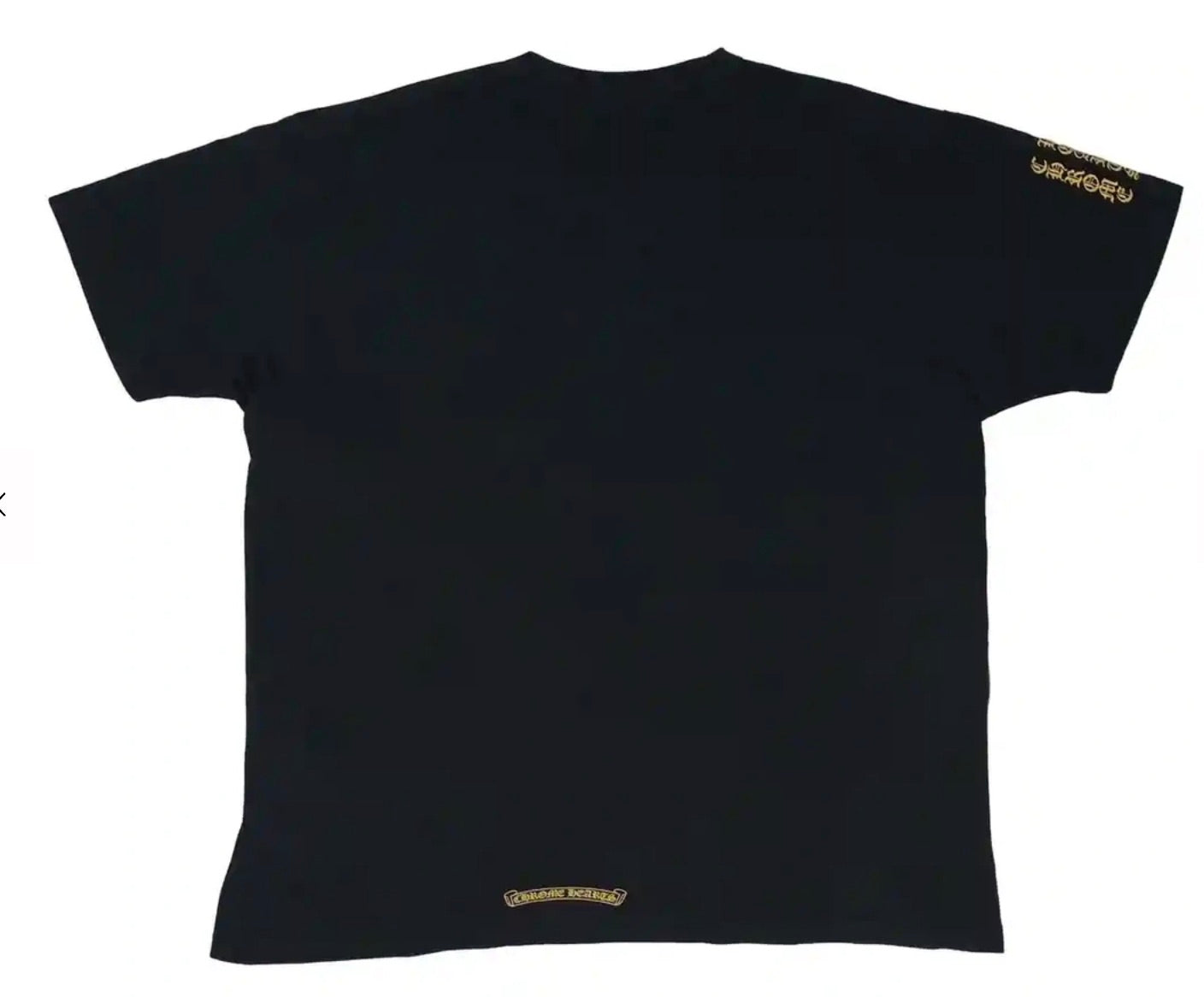 CHROME HEARTS YELLOW DAGGER T SHIRT BLACK