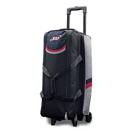 Columbia 300 Boss Triple Roller Grey Red Bowling Bag