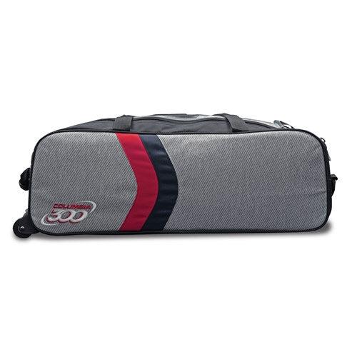 Columbia 300 Boss Triple Tote Bowling Bag Grey Red