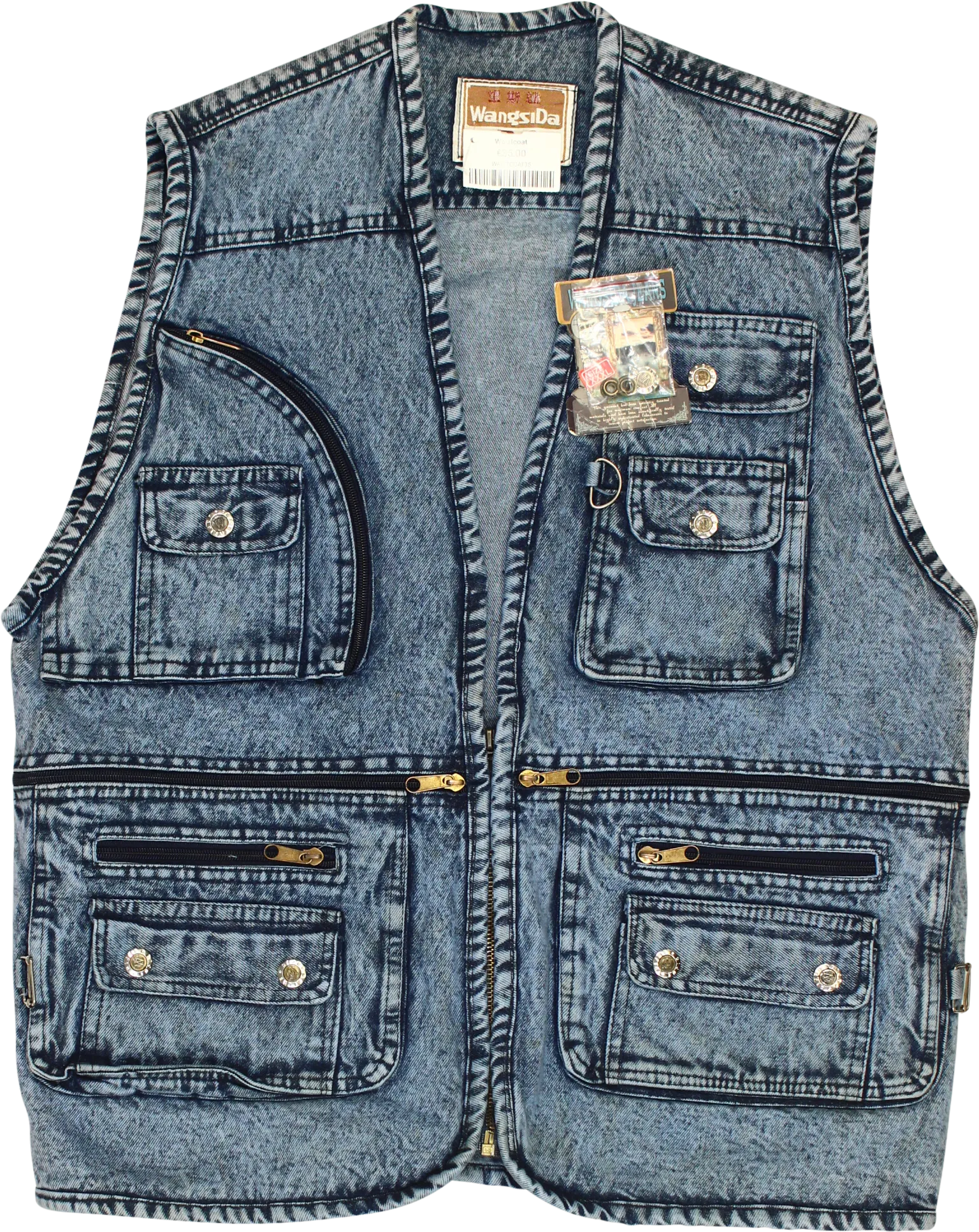 Denim Utility Waistcoat | ThriftTale